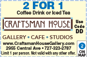 Special Coupon Offer for Craftsman House Cafe